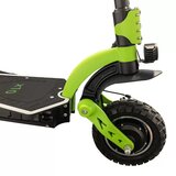 Ms Energy Električni skiro x10, 10" pnevmatike, 2x 1000W motor, domet do 75km, LED osvetlitev, zložljiv, 52V 18Ah baterija, regenerativno polnjenje, amortizerji, LCD zaslon, črno zelen | Shoptok.si