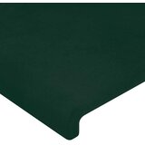  LED uzglavlje tamnozeleno 80x5x118/128 cm baršunasto | shoptok.hr