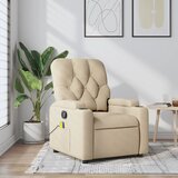 vidaXL Masažni naslanjač krem blago | Shoptok.si