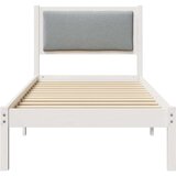  Okvir za krevet s uzglavljem Svijetlo siva 80 x 190 cm | shoptok.hr