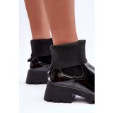 Boto Women's Glossy Lace-up Ankle Boots Black Pavo | ePonuda.com