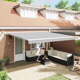 vidaXL Nadstrešnica Bijelo 5 × 3,5 m Metal | shoptok.hr