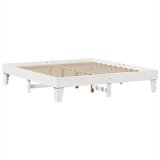  Okvir kreveta bez madraca bijeli 200x200 cm od masivne borovine | shoptok.hr