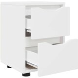  Nočna omarica s predalom Bela 30,5 x 30 x 43 cm Konstruiran les, (5000093127) | Shoptok.si