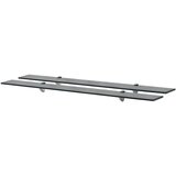  Zidne police 2 kom staklene 100 x 20 cm 8 mm | Eponuda.com