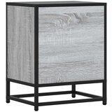 vidaXL Nočna omarica 2 kosa siva sonoma 40x31x50 cm inž. les in kovina | Shoptok.si