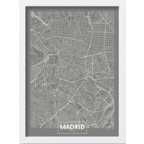 Wallity Plakat z okvirjem 40x55 cm Madrid – Wallity Cene
