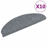  Prostirke za stepenice, samoljepljive, 10 kom, 65x21x4 cm, svijetlo sive, poluokrugle, velike | shoptok.hr