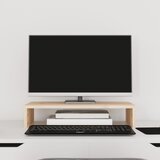 vidaXL Stalak za monitor 50 x 27 x 10 cm od masivne borovine Cijene
