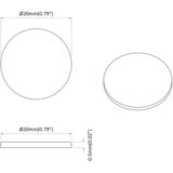  Ljepljiva Pokrivač za Vijake 12 pcs Sonoma hrast Ø 20 x 0,5 mm | shoptok.hr
