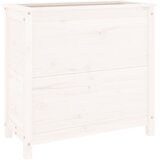 Maison Chic Vrtno cvetlično korito - Cvetlični Lonec belo 82,5x40x78 cm trdna borovina, (21789999) | Shoptok.si
