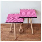 Hanah home sklapajući Stočić 2 Komada 2SHP242 - Fuchsia