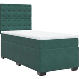 Maison Chic Box spring postelja - Vzmetna postelja z vzmetnico temno zelena 80x200 cm žamet SL4258, (21900765) Cene
