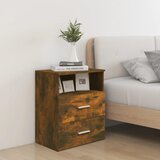 Furnova Nočna omarica dimljeni hrast 50x32x60 cm, (21926810) | Shoptok.si