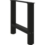  Noge za klub stolić crne 2 kom 60 x (42-43) cm čelik | shoptok.hr