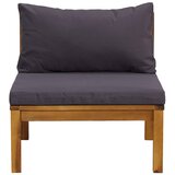  Modularna srednja sofa s tamnosivim jastucima bagremovo drvo | shoptok.hr