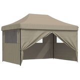 Šator za svadbe - šator za zabave Sivo-smeđa 279 x 410 x 315 cm Oxford tkanina | shoptok.hr