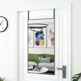  Ogledalo za vrata črno 50x100 cm steklo in aluminij, (20919867) | Shoptok.si