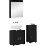  Set namještaja za kupaonicu TULUM 3 pcs Crna 60 x 34 x 63 cm | shoptok.hr