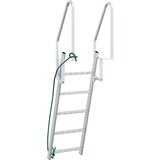 vidaXL ljestve za dok ostalo srebrno 58 x 77 x 191 cm aluminij | shoptok.hr