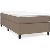  Krevet s oprugama i madracem smeđesivi 80x200 cm od tkanine | shoptok.hr