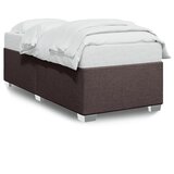 Furnova Posteljni okvir brez vzmetnice temno rjav 90x190 cm blago, (21937254) | Shoptok.si