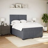  Krevet s oprugama i madracem tamnosivi 140x190 cm baršunasti | shoptok.hr