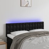  LED uzglavlje crno 144 x 5 x 78/88 cm od umjetne kože | Eponuda.ba