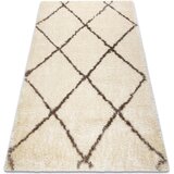 RugsX Preproge Preproga FLUFFY 2373 košati rešetka, trellis - 120x170 cm Bež | Shoptok.si