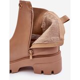 Boto Women's Leather Derby Shoes With Decorations Beige Lobb | ePonuda.com