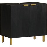  Kupaonski ormarić umivaonik crni 62x33x58 cm konstruirano drvo | shoptok.hr