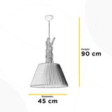Lesnina XXXL VISEČA SVETILKA 45/45/110 cm E27 | Shoptok.si
