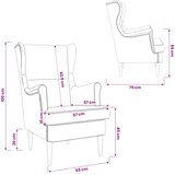  Fotelja Vinska crvena Baršun | shoptok.hr