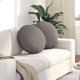 vidaXL Jastučići za sjedenje 2 pcs Sivo-smeđa Ø50 x 19 cm tkanina | shoptok.hr