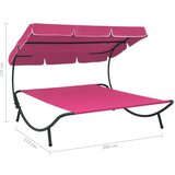  Vrtni ležaj s nadstrešnicom ružičasti | shoptok.hr