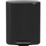 Brabantia Mat crna željezna kanta za smeće za odvojeni otpad/s pedalom 60 l Bo – Cijene