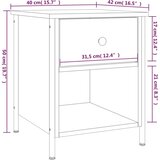  Noćni ormarići 2 kom boja hrasta 40x42x50 cm konstruirano drvo | shoptok.hr