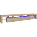 TV ormarić s LED svjetlima boja hrasta sonome 260x36,5x40 cm | shoptok.hr