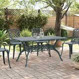  Vrtni stol zeleni 150 x 90 x 72 cm od lijevanog aluminija | shoptok.hr