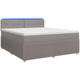  Boxspring krevet s madracem Sivosmeđa 180 x 200 cm Tkanina | shoptok.hr