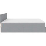  Okvir kreveta s madracima svijetlosivi 200x200cm od tkanine | shoptok.hr