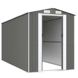  Vrtno spremište svjetlosivo 192x440x223 cm pocinčani čelik | shoptok.hr