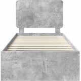  Krevetna konstrukcija Beton 90 x 200 cm Čvrsto borovo drvo | shoptok.hr