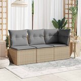  Kutna vrtna sofa s jastucima bež od poliratana | shoptok.hr