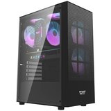 Darkflash Computer case A290 kućište crno s 3 ventilatora, bez napajanja | shoptok.hr
