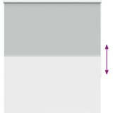 Rolo zavjesa Blackout svijetlo siva 125x130 cm Širina tkanine | shoptok.hr