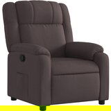 vidaXL Naslanjač temno rjavo blago, (20928171) | Shoptok.si