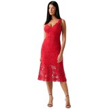 Guess crvena midi haljina | ePonuda.com