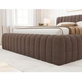 ELTAP rjava oblazinjena zakonska postelja s prostorom za shranjevanje z letvenim dnom 160x200 cm carilla – | Shoptok.si