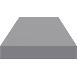  Plutajuće zidne police 4 kom sive 80 x 23,5 x 3,8 cm MDF | Eponuda.com